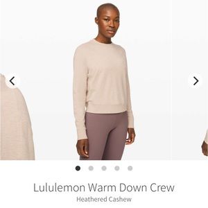 Lululemon warm down crew